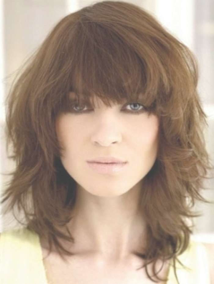 Best 25+ Medium Hairstyles With Bangs Ideas On Pinterest Intended For Most Recent Short Bangs Medium Hairstyles (View 15 of 25)