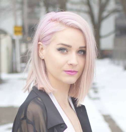 Best 25+ Pink Short Hair Ideas On Pinterest | Grey Dyed Hair, Teal For Most Current Pink Medium Haircuts (View 22 of 25)