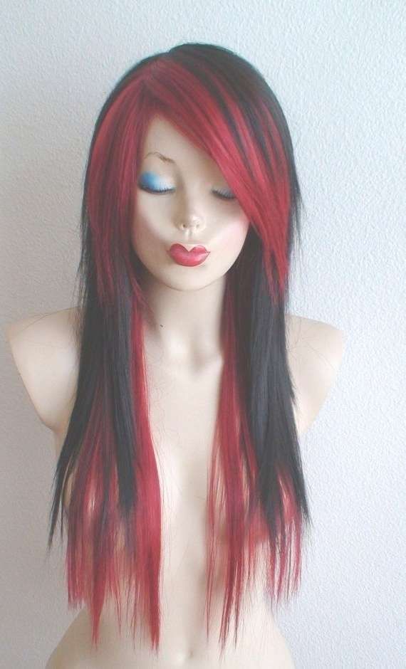 Best 25+ Red Scene Hair Ideas On Pinterest | Scene Hair, Scene Regarding Most Current Red And Black Medium Hairstyles (View 8 of 15)