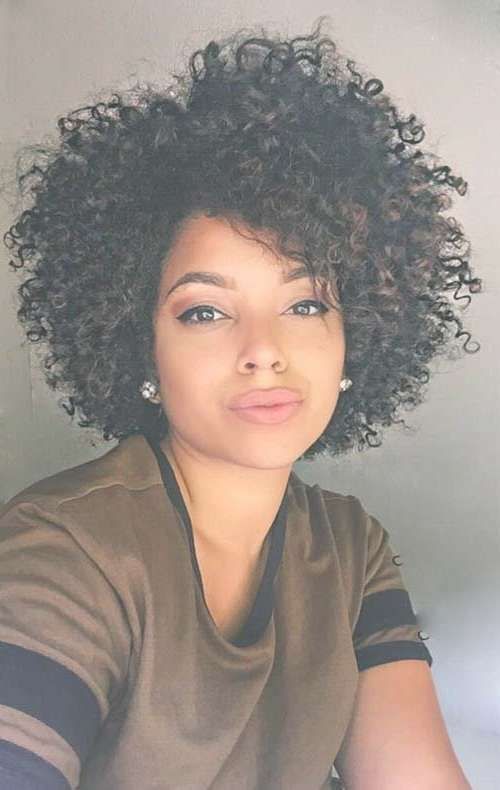 Best 25+ Short Natural Curly Hairstyles Ideas On Pinterest Throughout Newest Medium Haircuts For Natural African American Hair (Photo 8 of 25)