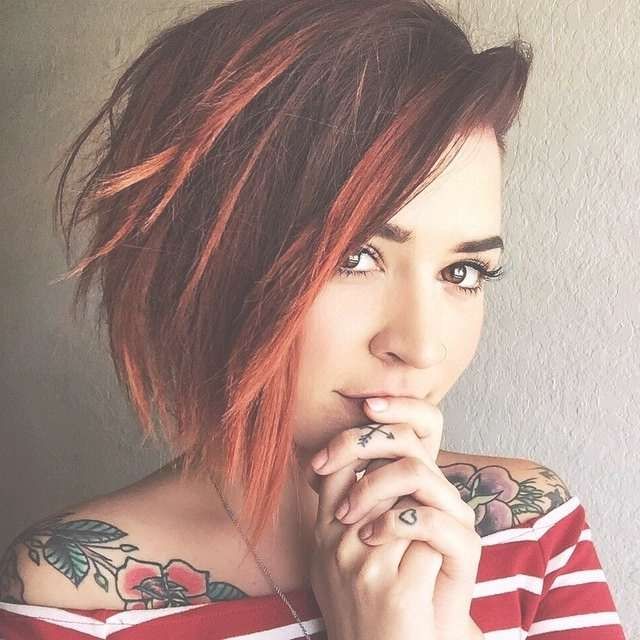 Best 25+ Short Red Hair Ideas On Pinterest | Red Hair Pixie Cut With Regard To Current Medium Haircuts With Red Color (View 16 of 25)