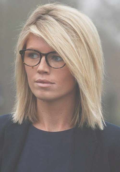 Best 25+ Shoulder Length Hair Styles For Women Ideas On Pinterest For Most Up To Date Medium Hairstyles For Ladies With Glasses (View 4 of 15)