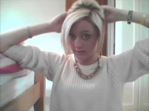 Bob Hairstyle Updo Quick And Easy (short Hair) – Youtube In Bob Hair Updo (Photo 18 of 25)