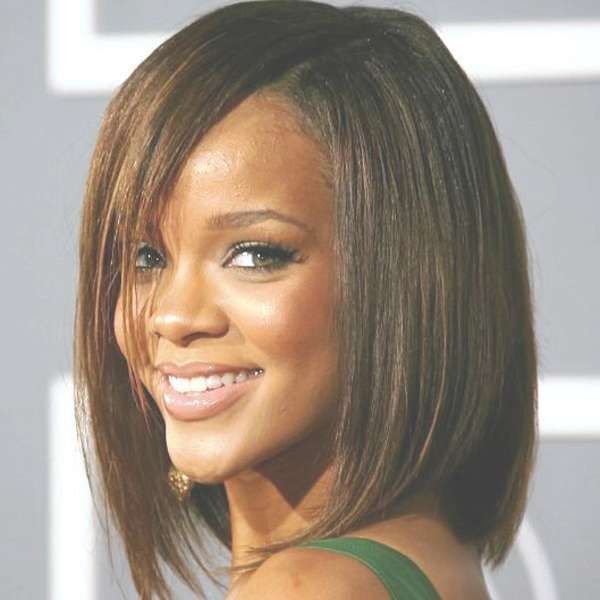 Can Afford Medium Length Black Bob Hairstyles 2017 Inside Most Current Bob Medium Hairstyles For Black Women (View 9 of 15)