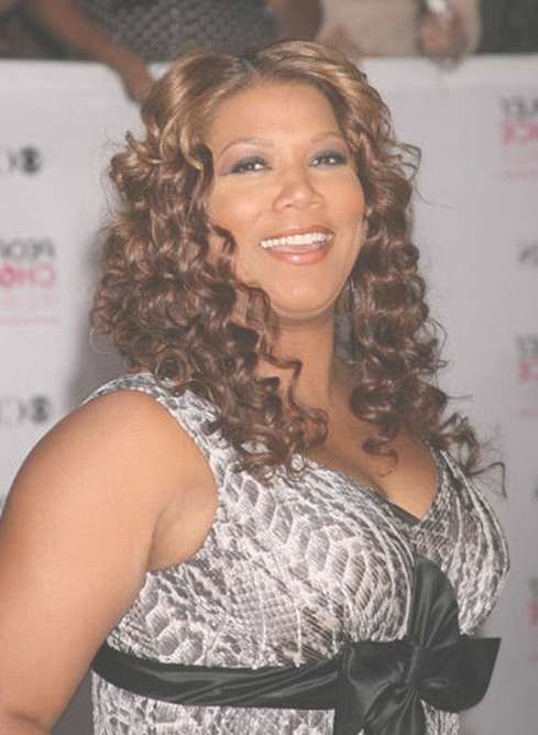 Curly Hairstyle – Queen Latifah's Sexy Shoulder Length Curly Hair Regarding Most Popular Sexy Medium Haircuts For Black Women (View 22 of 25)