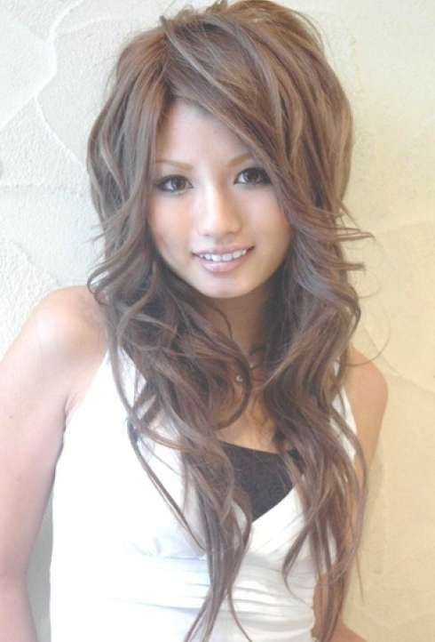 Cute Asian Hairstyles For Girls: High Volume & Large Waves For Best And Newest Medium Hairstyles With Volume (Photo 12 of 25)