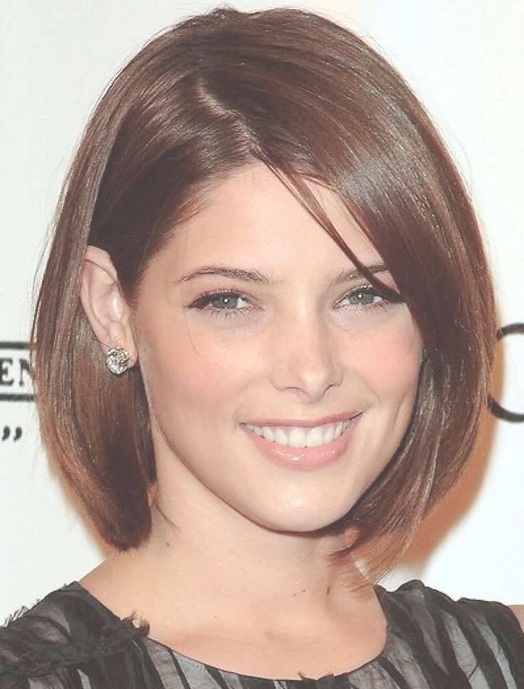 Elegant Medium Length Hairstyles For Fine Hair Round Face 2017 Pertaining To Neck Length Bob Haircuts (View 9 of 25)