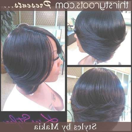 Feathered Layered Bob Hairstyle – Thirstyroots: Black Hairstyles Inside Feathered Bob Hairstyles (View 10 of 25)