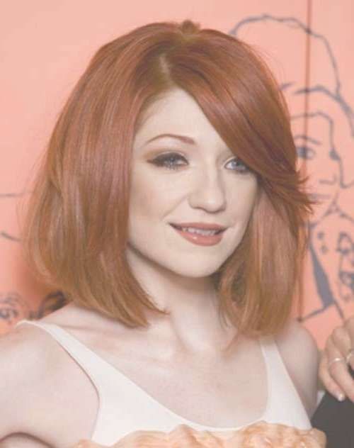 Ginger Long Bob Hairstyles In Red Hair Color For Thick Hair – Bobs Throughout Ginger Bob Haircuts (Photo 2 of 25)