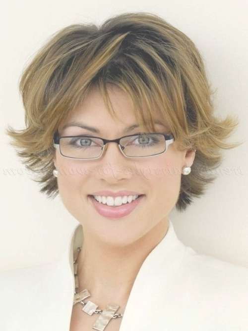 Hairstyles For 50 & 60 Year Old Woman With Glasses – Hairstyles Inside Most Popular Medium Haircuts For Women With Glasses (Photo 25 of 25)