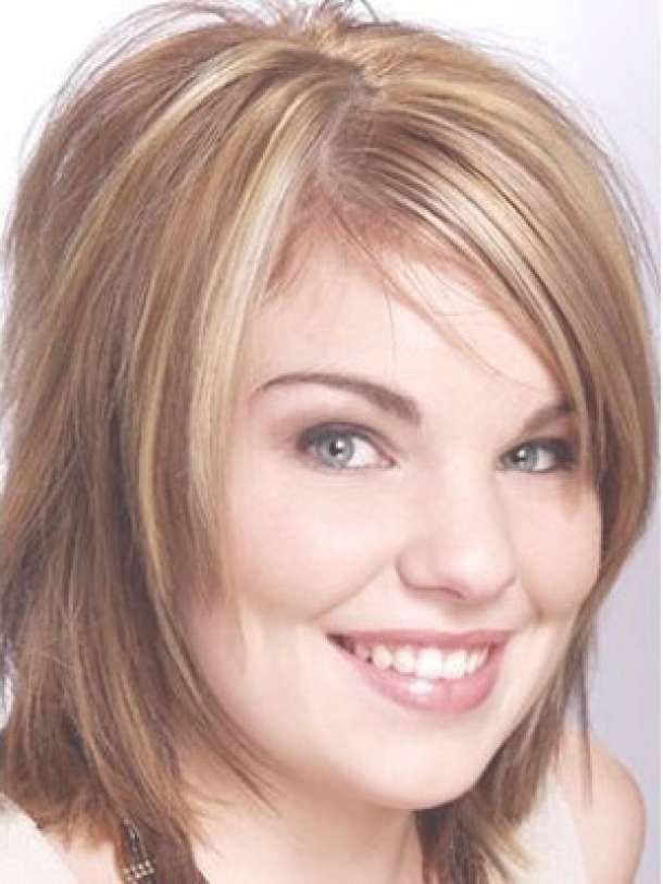 Ideal Ideas Of Medium Length Hairstyles For Round Faces | Crea Inside Current Medium Hairstyles For Round Chubby Faces (Photo 16 of 25)