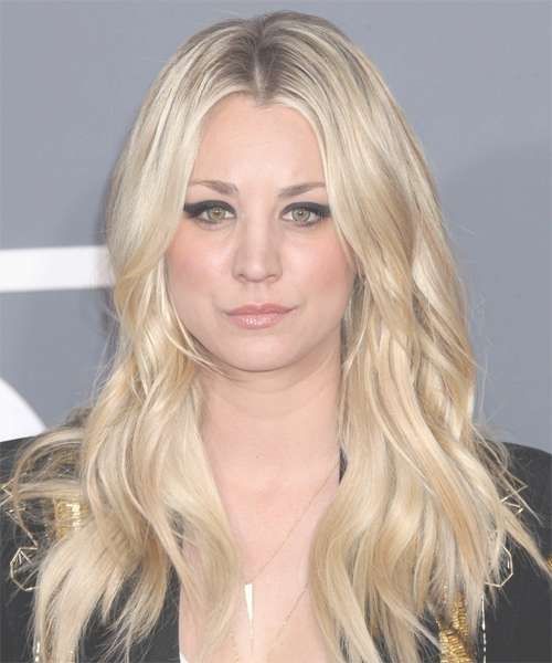 Kaley Cuoco Long Wavy Casual Hairstyle – Light Blonde (golden) In 2018 Kaley Cuoco New Medium Haircuts (View 24 of 25)