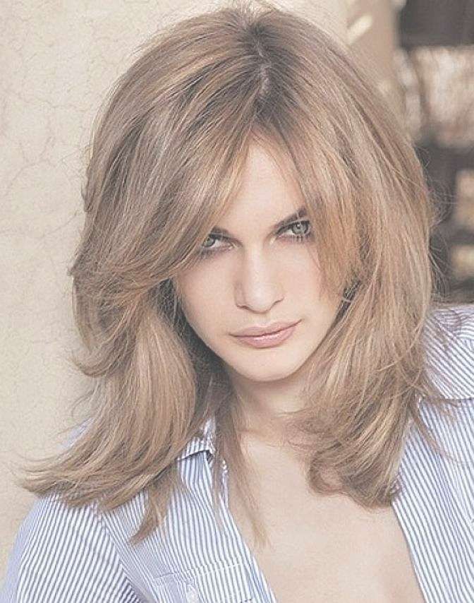 Layered Haircuts With Side Bangs For Medium Hair 2017 Inside Most Recently Layered Medium Hairstyles With Side Bangs (View 4 of 25)