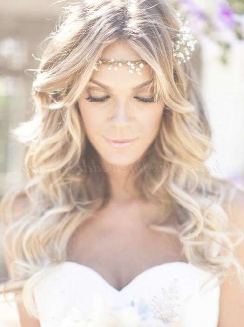 Long Wedding Hairstyles – Hair Down Bridal Hairstyle With Forehead Inside Latest Wedding Long Down Hairstyles (View 9 of 25)