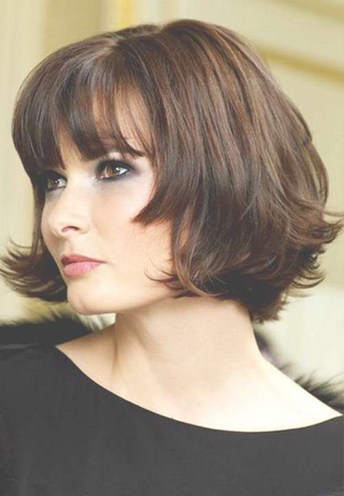 Medium Hairstyles For Round Faces | Circletrest Within Most Recently Short Medium Haircuts For Round Faces (Photo 20 of 25)