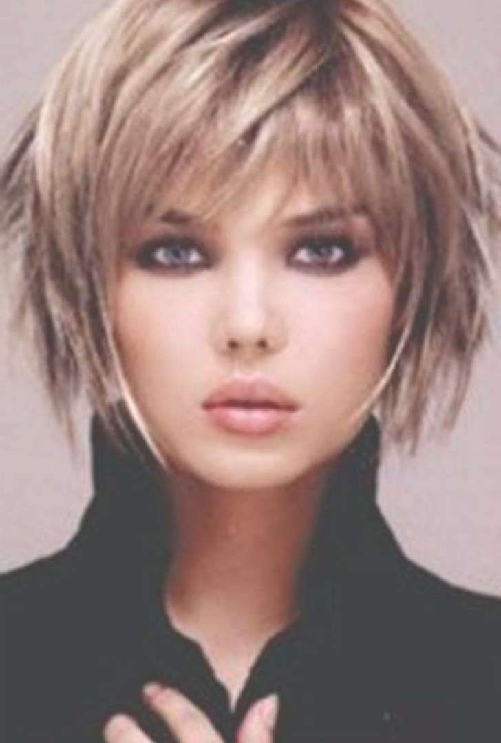 Medium Layered Pixie Cut With Bangs For Straight Thin Blonde Hair Throughout 2018 Pixie Layered Medium Haircuts (Photo 24 of 25)
