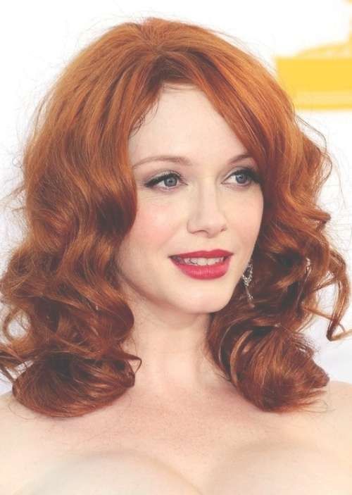 Medium Length Auburn Red Hairstyles – Hair World Magazine Intended For Most Current Auburn Medium Hairstyles (View 13 of 15)