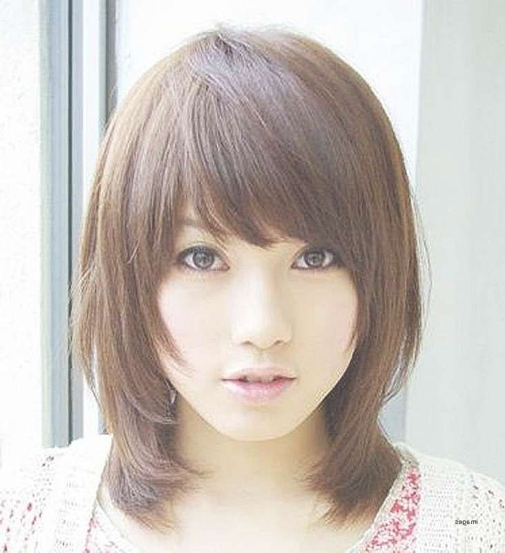Medium Length Hair : Cute Medium Hairstyles For Round Faces Best With Most Current Medium Hairstyles For Asian Round Face (Photo 14 of 15)