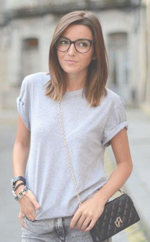 Medium Length Haircuts With Glasses With Best And Newest Medium Haircuts For Glasses (Photo 9 of 25)