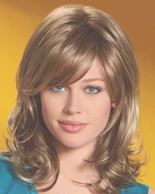 Medium Length Hairstyles With Bangs For Thick Hair – New With Most Popular Medium Haircuts For Thick Hair With Bangs (Photo 12 of 25)