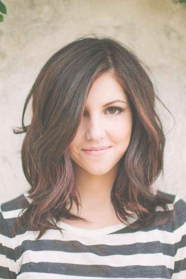 Medium Length Thick Layered Hairstyles For Current Medium Haircuts For Thick Hair Long Face (Photo 5 of 25)