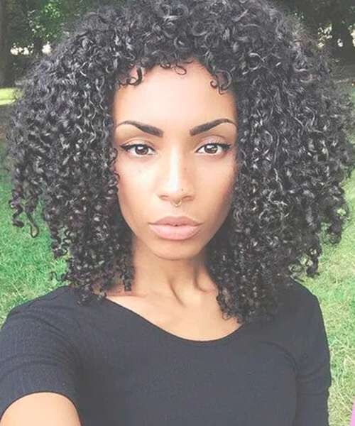 Natural Hairstyles For African American Women And Girls Intended For Most Recent Medium Haircuts For Kinky Hair (View 16 of 25)