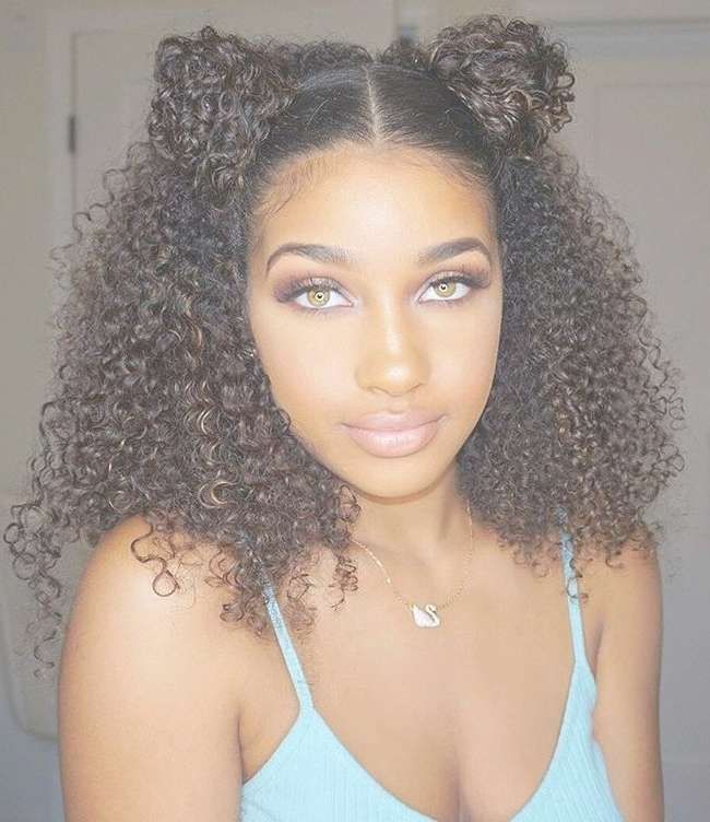 Natural Hairstyles For Black Curly Hair Natural Hairstyles For With Regard To 2018 Medium Haircuts For Black Curly Hair (View 7 of 25)