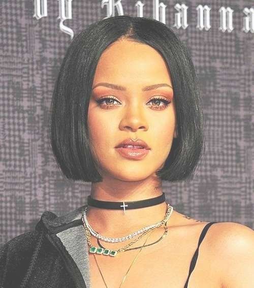 Photo Gallery Of Rihanna Bob Hairstyles (viewing 2 Of 15 Photos) Intended For Rihanna Bob Haircuts (View 17 of 25)