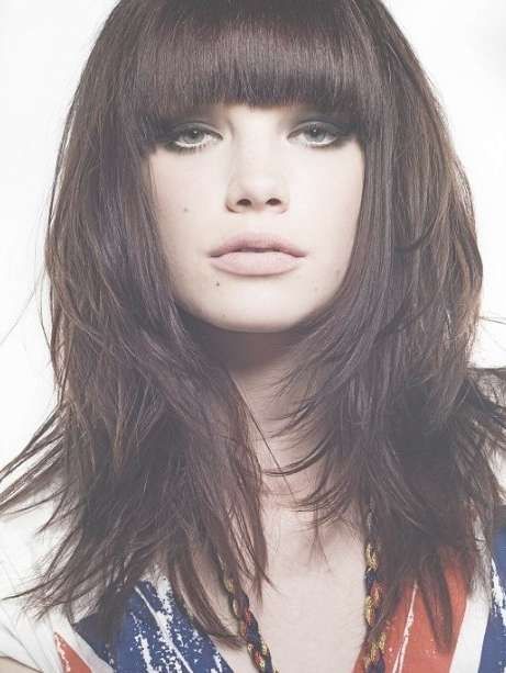Popular Layered Medium Hairstyles – Hairstyles Weekly Throughout Most Up To Date Layered Medium Hairstyles With Bangs (Photo 15 of 15)