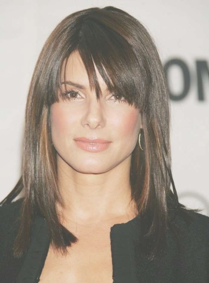 Popular Medium Length Hairstyles With Bangs 2013 – Fashion Trends Intended For Newest Cute Medium Hairstyles With Bangs (View 9 of 25)