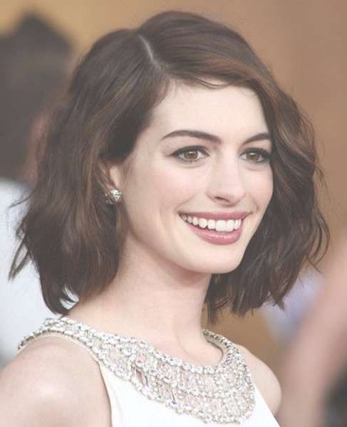 Prettiest Anne Hathaway Shoulder Length Hairstyles 2015 | Full Dose For Best And Newest Anne Hathaway Medium Hairstyles (View 4 of 16)