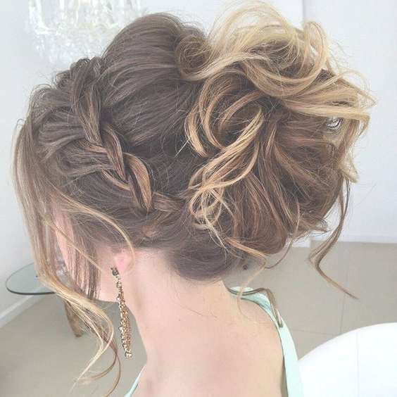 Prom Hairstyles Updos Medium Hair Inside Newest Cute Medium Hairstyles For Prom (Photo 4 of 25)