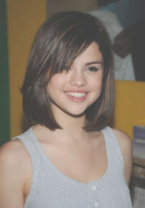 Selena Gomez Short Haircuts: Chic Sleek Short Bob Hairstyle With Regarding Most Up To Date Selena Gomez Medium Haircuts (View 14 of 25)