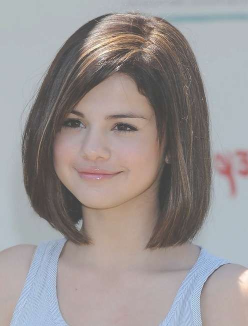 Selena Gomez Short Hairstyles: Classic Straight Bob Haircut Throughout Short Straight Bob Hairstyles (View 5 of 25)