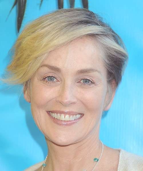 Sharon Stone Hairstyles In 2018 With Regard To Most Recent Sharon Stone Medium Haircuts (View 10 of 25)