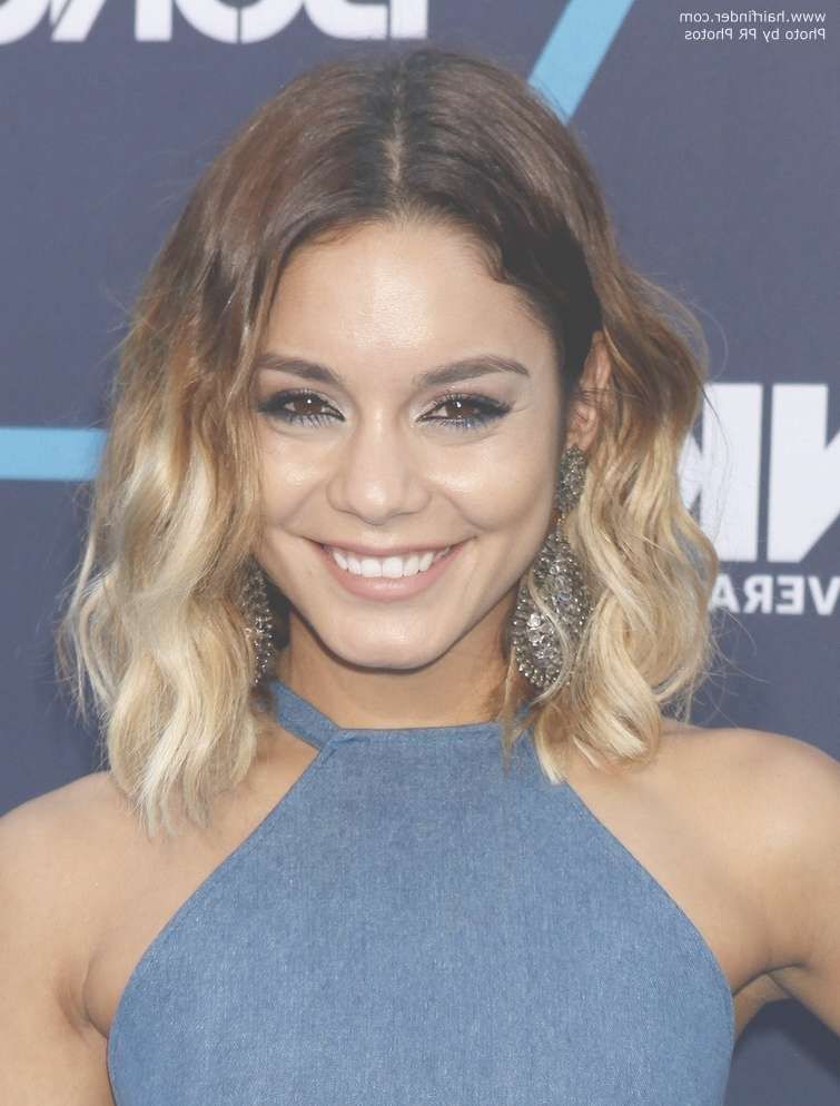 Vanessa Hudgens | Brown To Blonde Ombré Look Created With A Hair Piece Throughout Most Recent Vanessa Hudgens Medium Haircuts (View 25 of 25)
