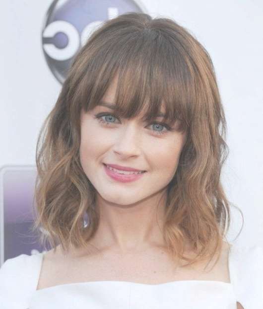 Women Hair Color Purple | Medium Hairstyle, Bangs And Hair Style Within Most Popular Cute Medium Hairstyles With Bangs (View 4 of 25)
