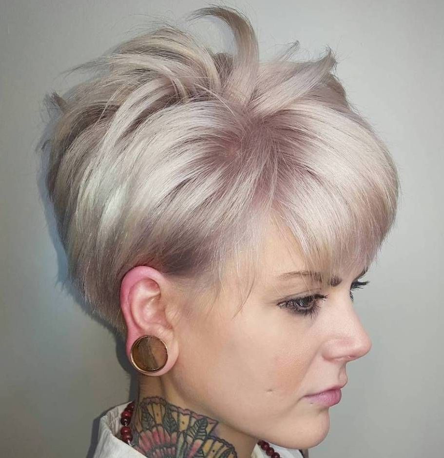 100 Mind Blowing Short Hairstyles For Fine Hair | Pixie Hairstyles Throughout Best And Newest Short Spiky Pixie Hairstyles (View 11 of 15)