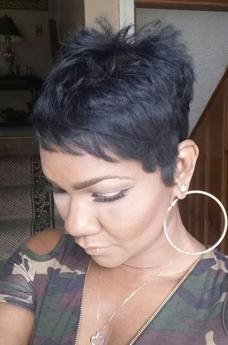 1090 Best Hair Images On Pinterest | Pixie Cuts, Pixie Haircuts In Most Current Short Pixie Hairstyles For Black Hair (Photo 13 of 15)