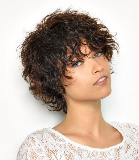 15 Short Shag Hairstyles Inside Recent Short Shaggy Hairstyles For Curly Hair (Photo 1 of 15)