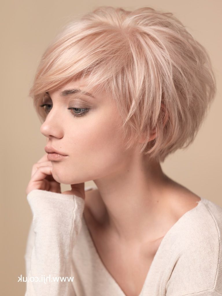 2015 Blonde Layered Crop With | <Br/> Pixie | Hairstyles Intended For Most Current Cropped Pixie Hairstyles (View 13 of 15)