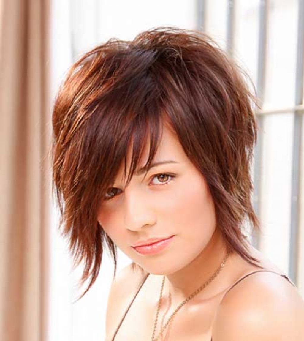 2015 Short Hairstyles Round Face Simple Styled Hairdo This Style Intended For Most Popular Cute Pixie Hairstyles For Round Faces (Photo 15 of 15)