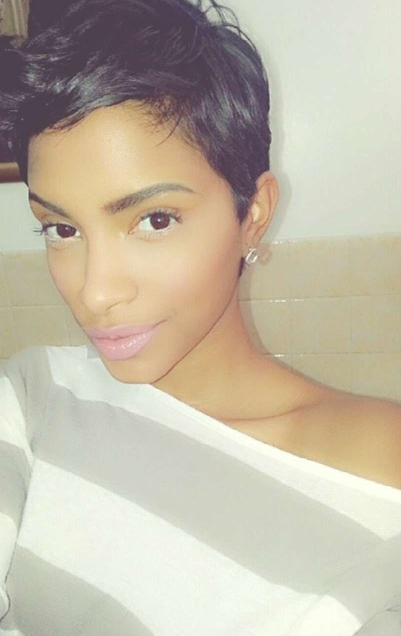 23 Of The Best Looking Short Pixie Haircuts | Short Hair, Shorts Within Recent African American Pixie Hairstyles (View 8 of 15)
