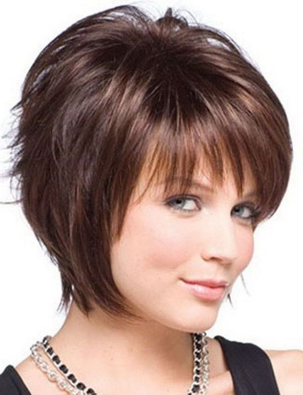 25 Beautiful Short Haircuts For Round Faces | Thin Hair, Short In Latest Shaggy Short Hairstyles For Round Faces (View 3 of 15)
