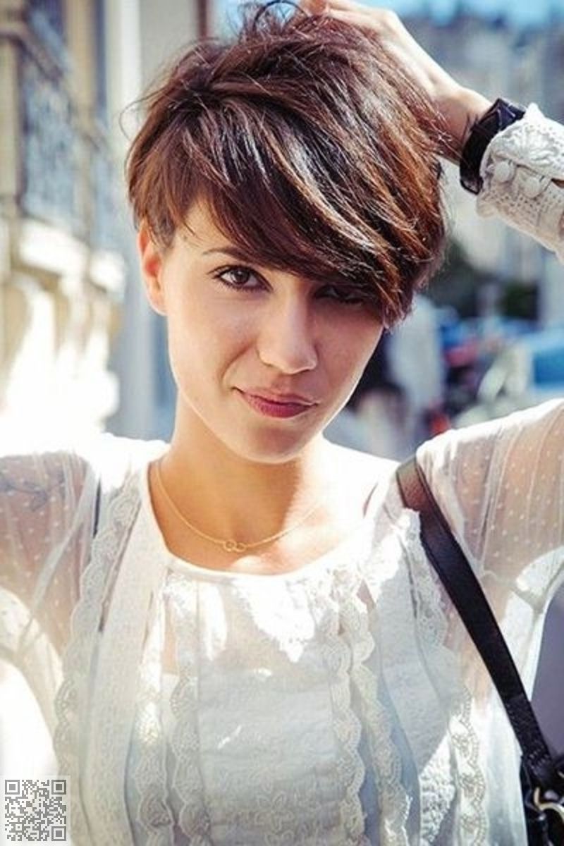 25. Pixie Cut With Long #bangs And Volume At The #crown – The Long Intended For Best And Newest Short Pixie Hairstyles With Long Bangs (Photo 10 of 15)
