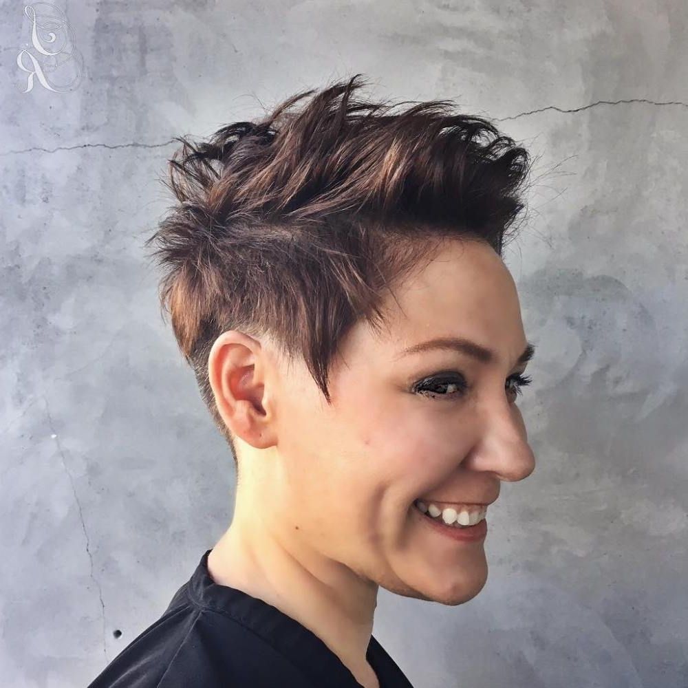 35 Short Punk Hairstyles To Rock Your Fantasy | Brunette Pixie Inside 2018 Punk Rock Pixie Hairstyles (View 6 of 15)
