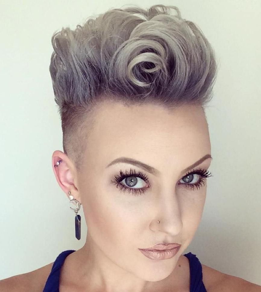 35 Short Punk Hairstyles To Rock Your Fantasy | Undercut Pompadour In Most Current Rock Pixie Hairstyles (Photo 12 of 15)