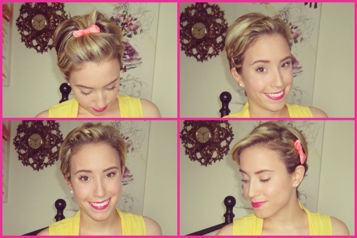 4 Easy Ways To Style A Pixie! – Youtube Pertaining To Newest Styling Pixie Hairstyles (View 2 of 15)