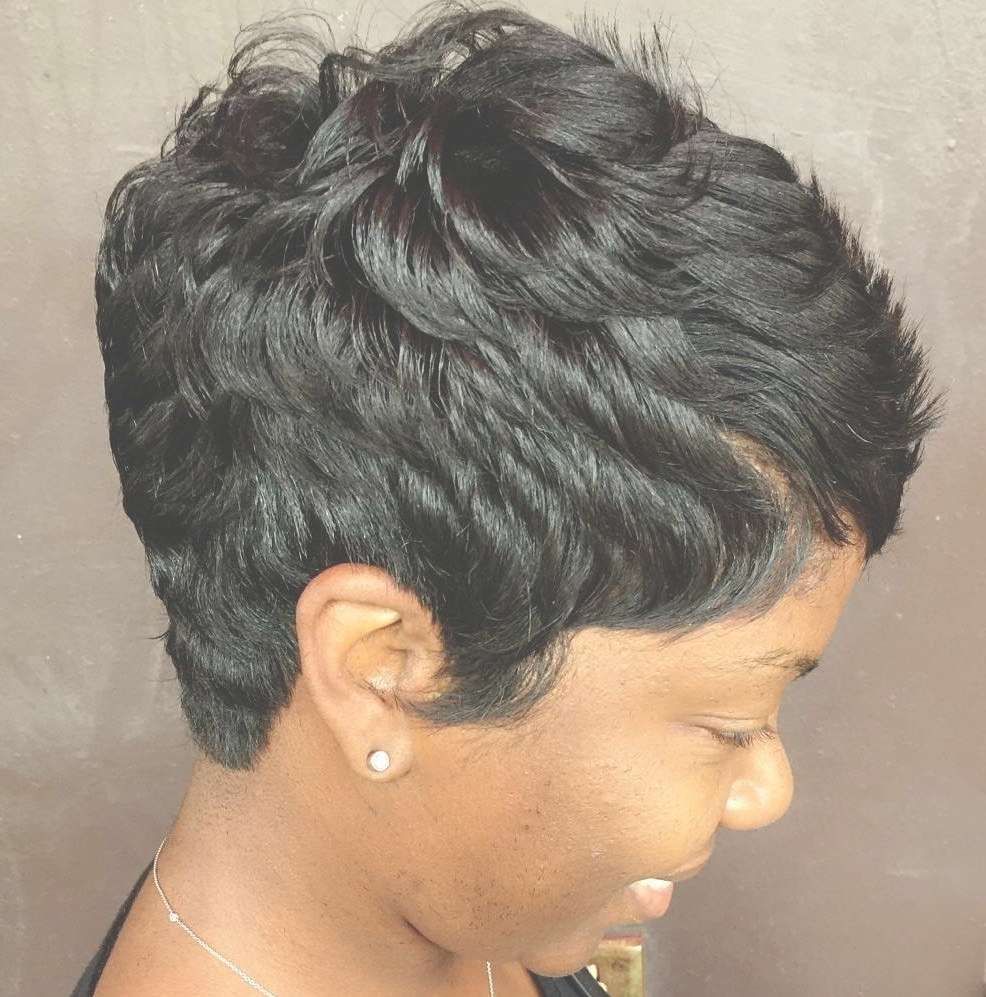 60 Great Short Hairstyles For Black Women | Black Pixie Haircut Regarding Most Current Black Women Pixie Hairstyles (Photo 5 of 15)