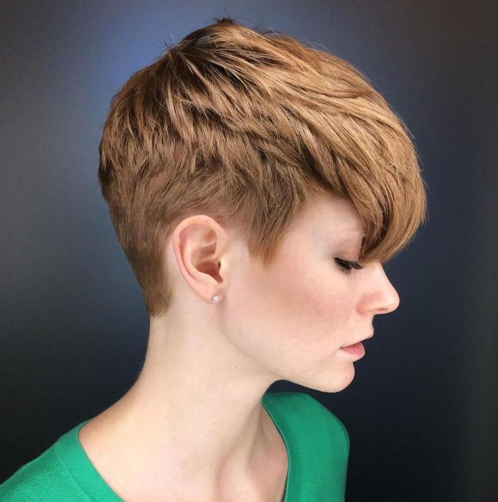 70 Short Shaggy, Spiky, Edgy Pixie Cuts And Hairstyles | Pixie Cut Within 2018 Tapered Pixie Hairstyles (Photo 4 of 15)